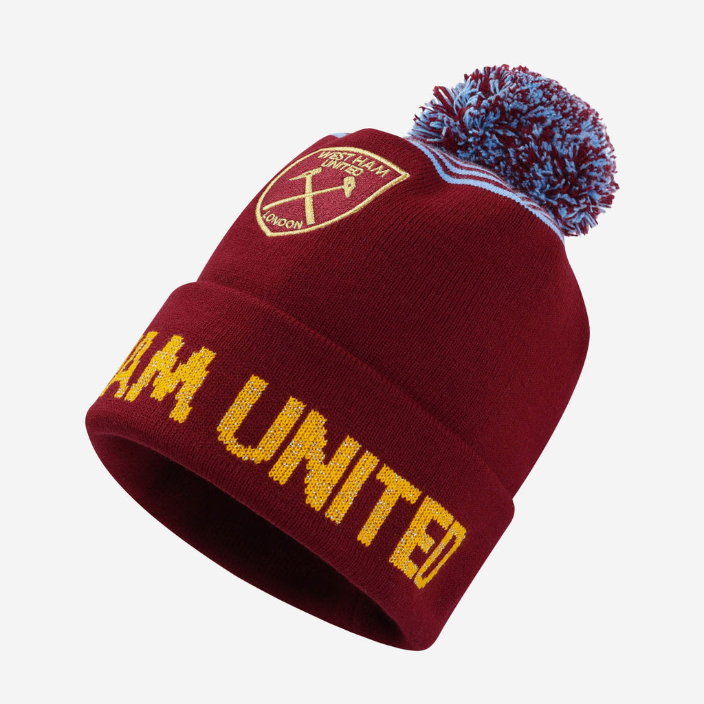 West Ham United FC Metallic Beanie Hat FOCO - FOCO.com | UK & IRE
