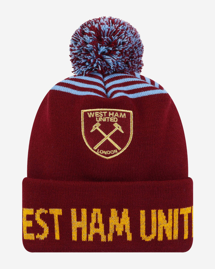 West Ham United FC Metallic Beanie Hat FOCO - FOCO.com | UK & IRE