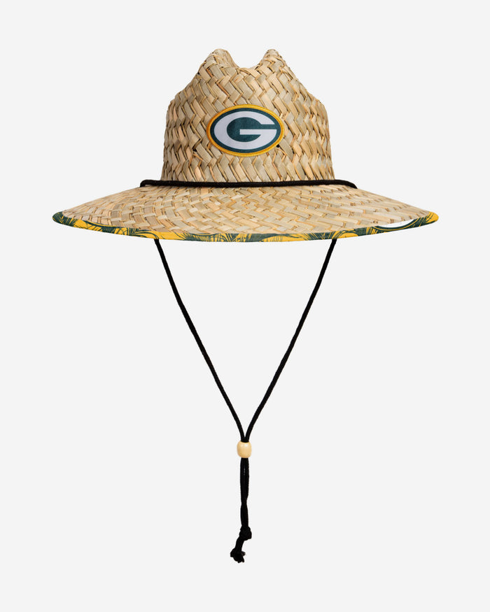 Green Bay Packers Floral Straw Hat FOCO - FOCO.com | UK & IRE