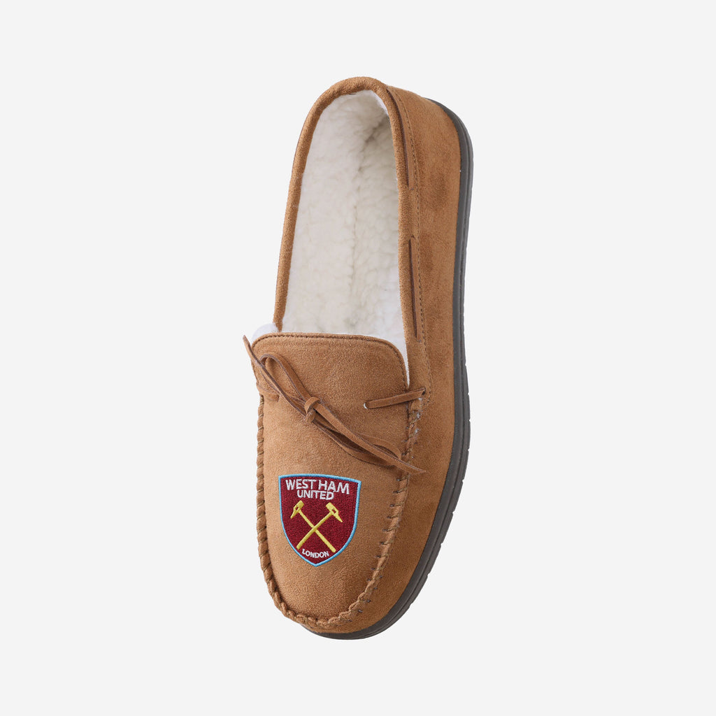 West Ham United FC Suede Moccasin Slipper