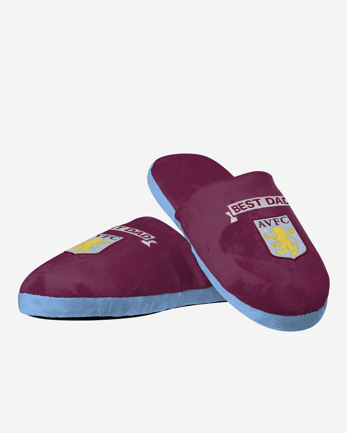 Aston Villa FC Original Best Dad Slippers FOCO - FOCO.com | UK & IRE