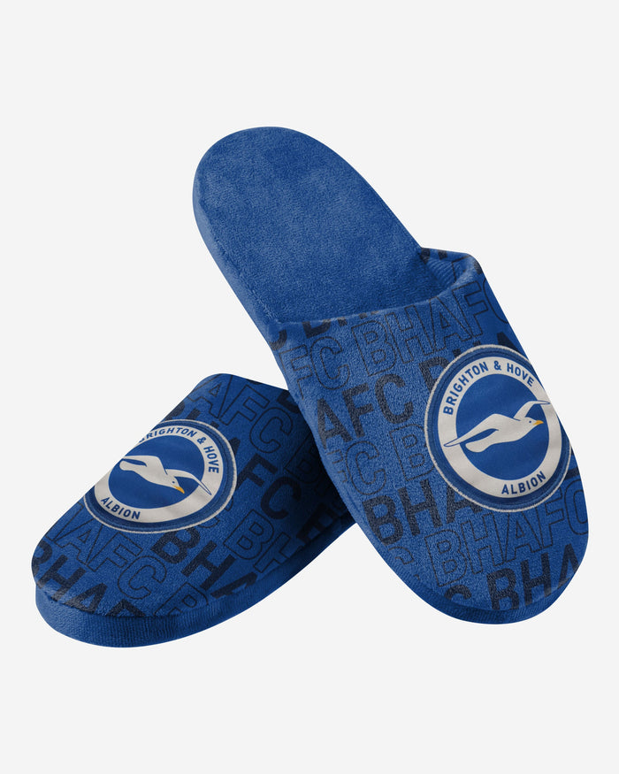 Brighton & Hove Albion FC All Over Print Slipper FOCO - FOCO.com | UK & IRE