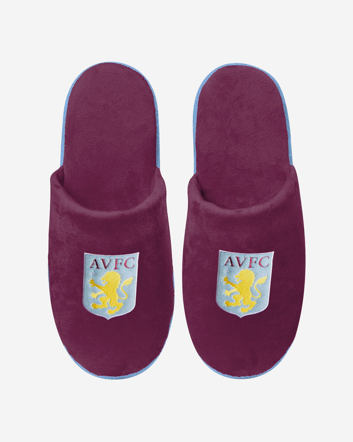 Aston Villa FC Original Split Colour Slide Slipper FOCO - FOCO.com | UK & IRE