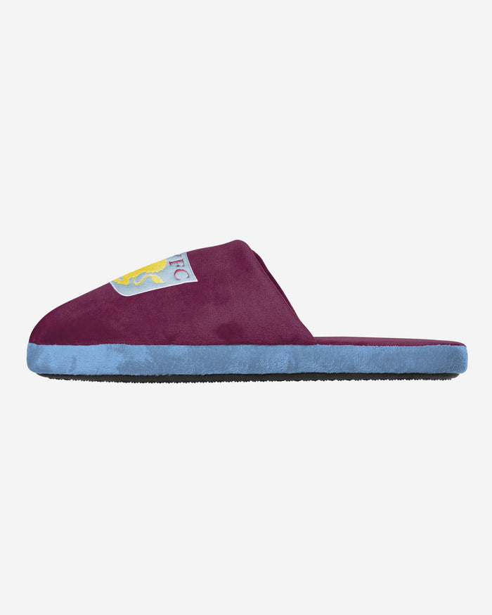 Aston Villa FC Original Split Colour Slide Slipper FOCO S - FOCO.com | UK & IRE