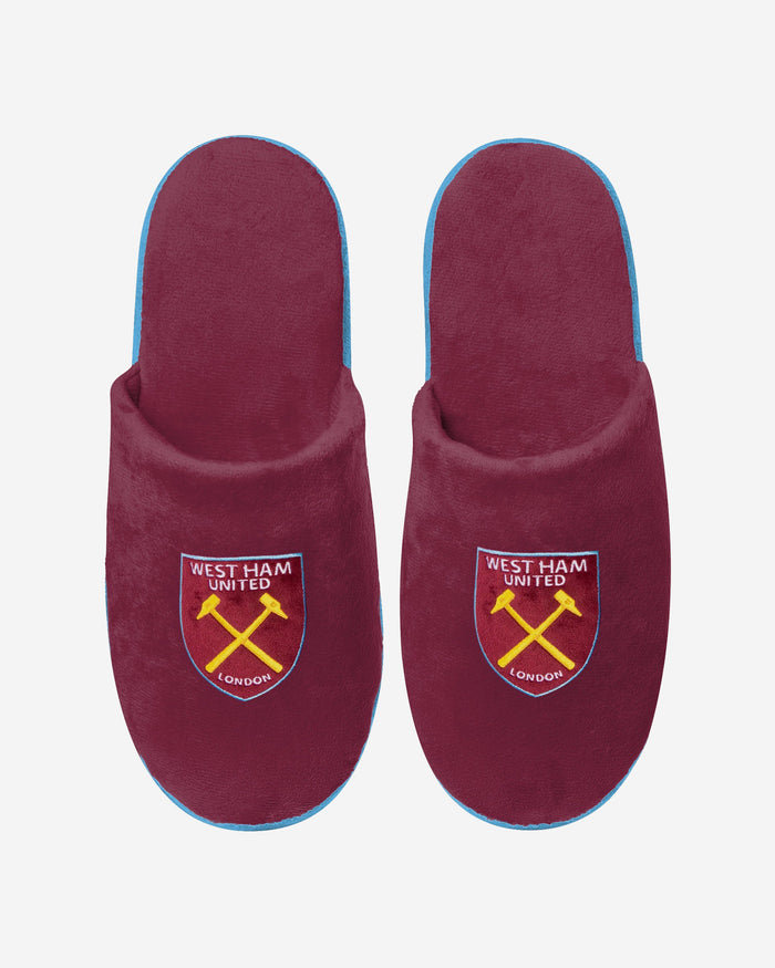 West Ham United FC Split Colour Slide Slipper FOCO - FOCO.com | UK & IRE