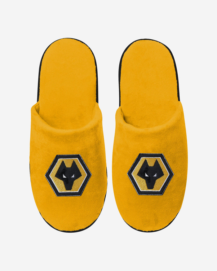 Wolverhampton Wanderers FC Split Colour Slide Slipper FOCO - FOCO.com | UK & IRE