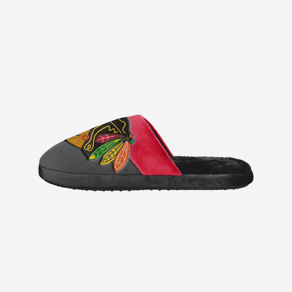 Chicago Blackhawks Big Logo Slippers FOCO S - FOCO.com | UK & IRE