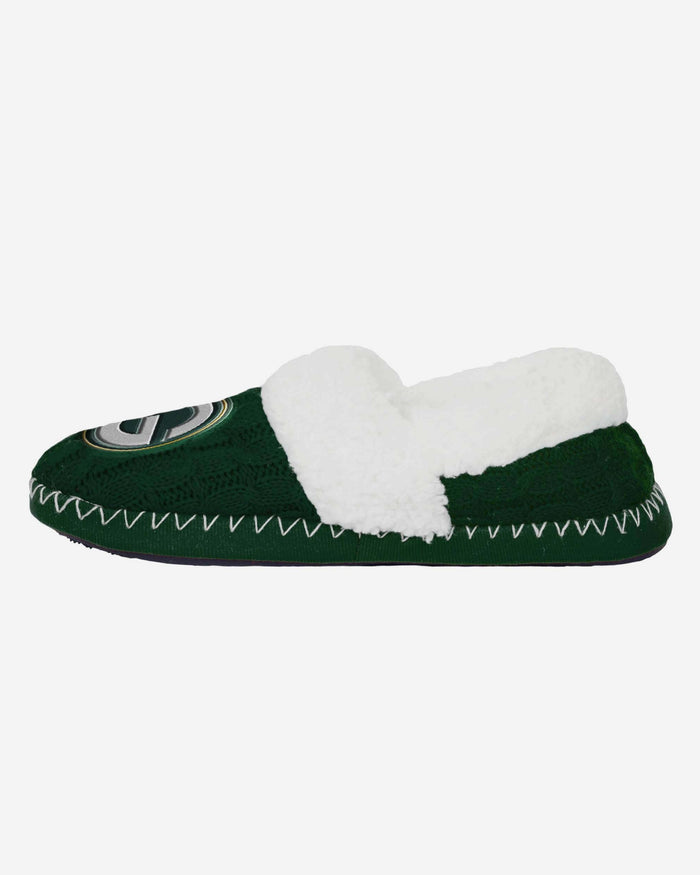 Green Bay Packers Team Colour Moccasin Slipper FOCO S - FOCO.com | UK & IRE