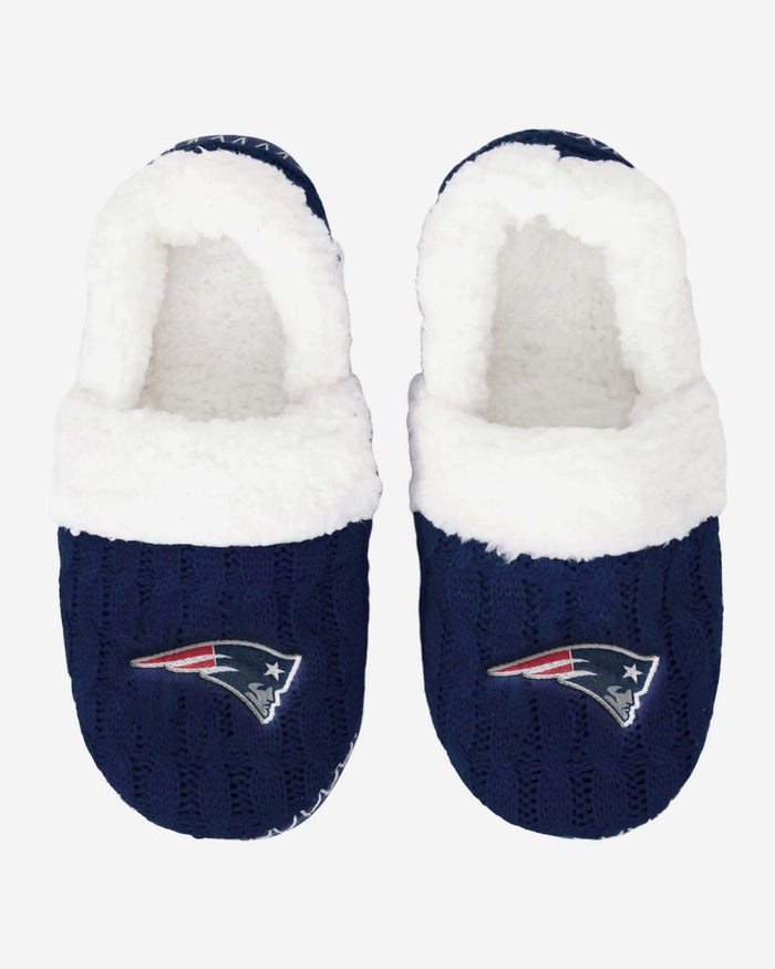 New England Patriots Team Colour Moccasin Slipper FOCO - FOCO.com | UK & IRE