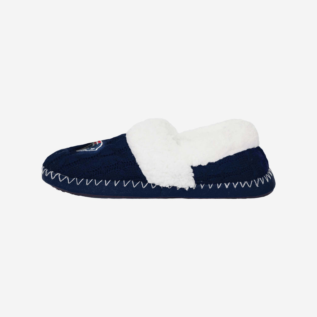 New England Patriots Team Colour Moccasin Slipper FOCO S - FOCO.com | UK & IRE