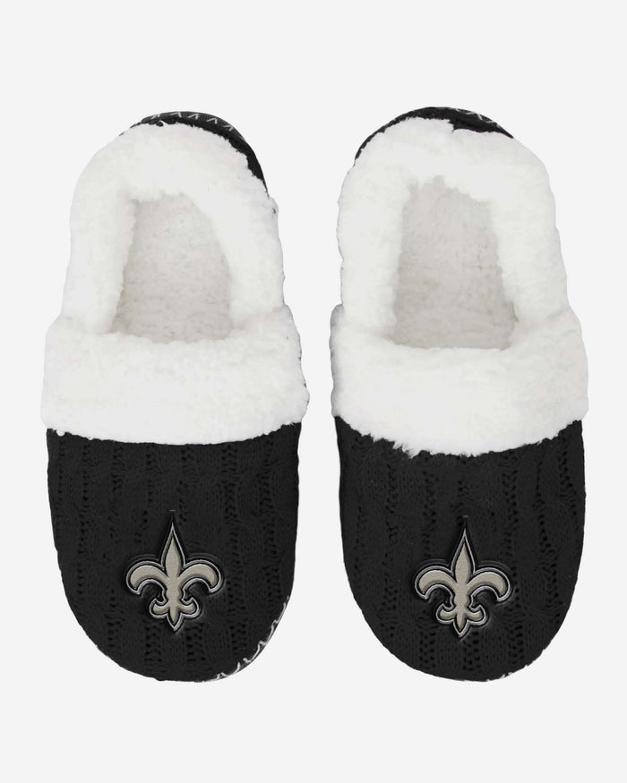 New Orleans Saints Team Colour Moccasin Slipper FOCO - FOCO.com | UK & IRE