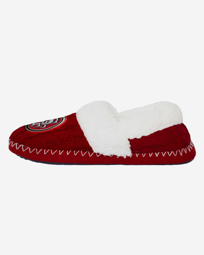San Francisco 49ers Team Colour Moccasin Slipper FOCO S - FOCO.com | UK & IRE