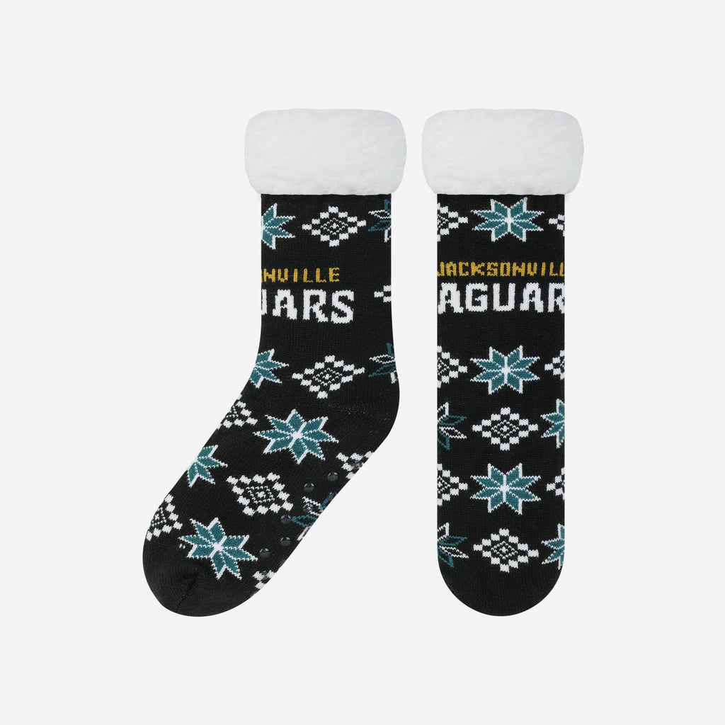 Jacksonville Jaguars Ugly Footy Slipper Socks FOCO - FOCO.com | UK & IRE