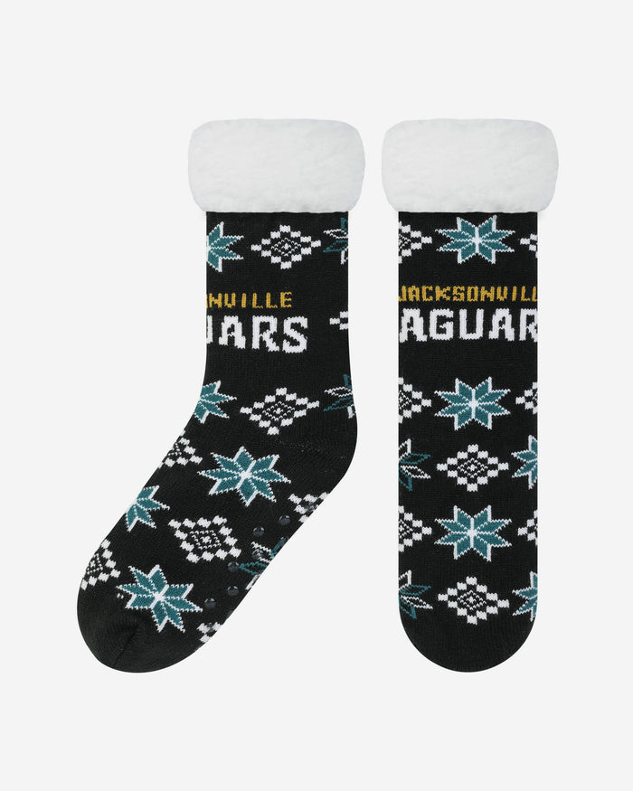 Jacksonville Jaguars Ugly Footy Slipper Socks FOCO - FOCO.com | UK & IRE