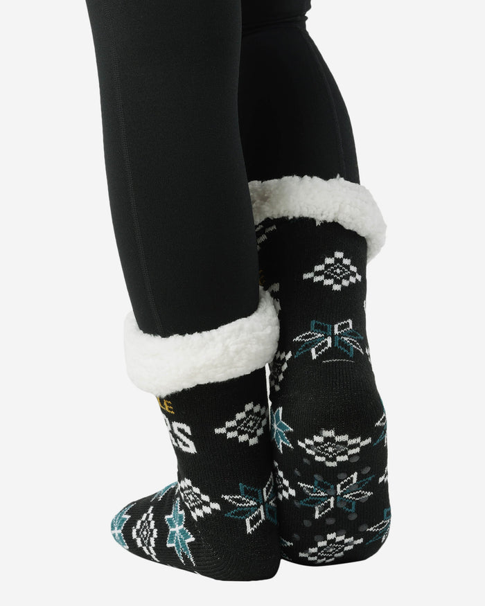 Jacksonville Jaguars Ugly Footy Slipper Socks FOCO - FOCO.com | UK & IRE
