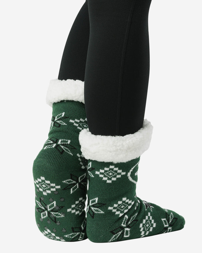New York Jets Ugly Footy Slipper Socks FOCO - FOCO.com | UK & IRE