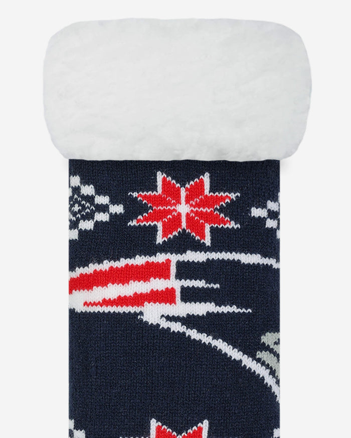 New England Patriots Ugly Footy Slipper Socks FOCO - FOCO.com | UK & IRE