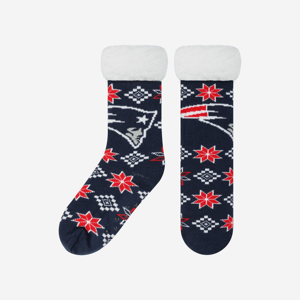 New England Patriots Ugly Footy Slipper Socks FOCO - FOCO.com | UK & IRE