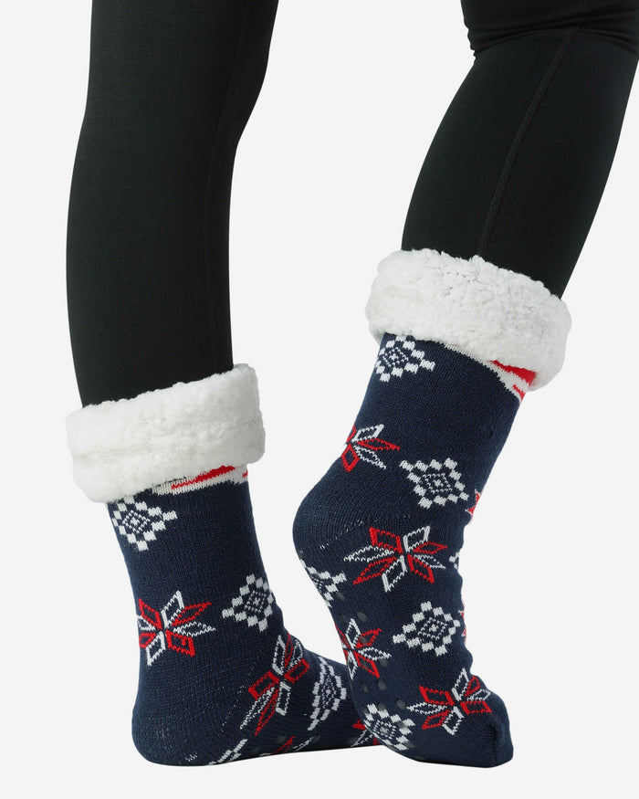 New England Patriots Ugly Footy Slipper Socks FOCO - FOCO.com | UK & IRE