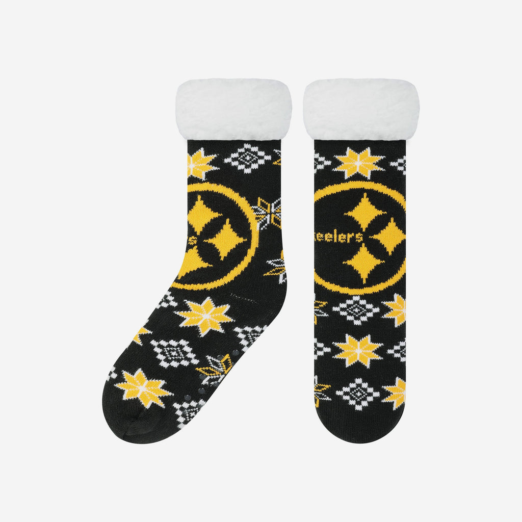 Pittsburgh Steelers Ugly Footy Slipper Socks FOCO - FOCO.com | UK & IRE
