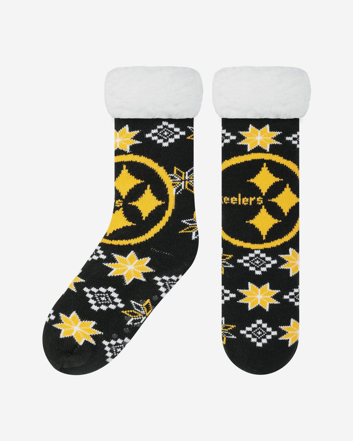 Pittsburgh Steelers Ugly Footy Slipper Socks FOCO - FOCO.com | UK & IRE