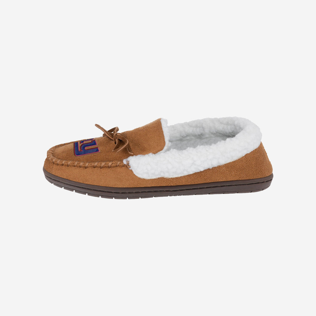 New York Giants Fur Closed Back Moccasin Slipper FOCO S - FOCO.com | UK & IRE