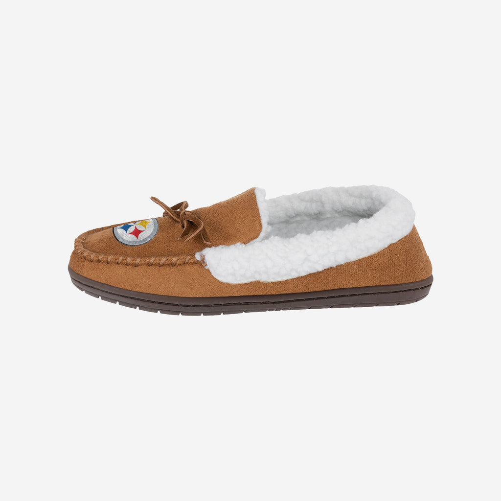 Pittsburgh Steelers Fur Closed Back Moccasin Slipper FOCO S - FOCO.com | UK & IRE