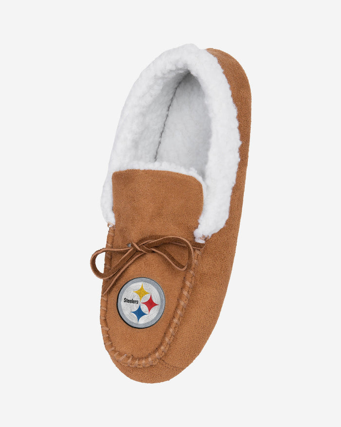 Pittsburgh Steelers Fur Closed Back Moccasin Slipper FOCO - FOCO.com | UK & IRE