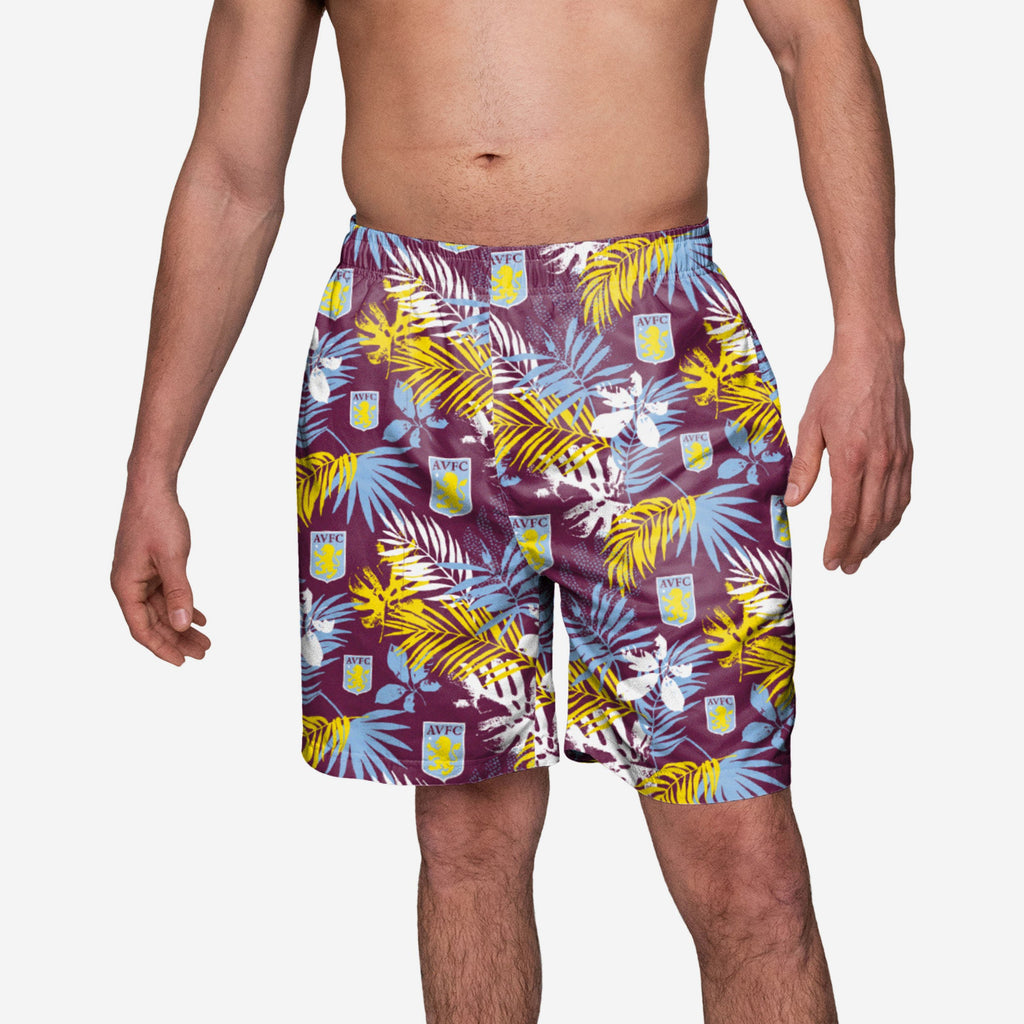 Aston Villa FC Floral Boardshorts FOCO S - FOCO.com | UK & IRE