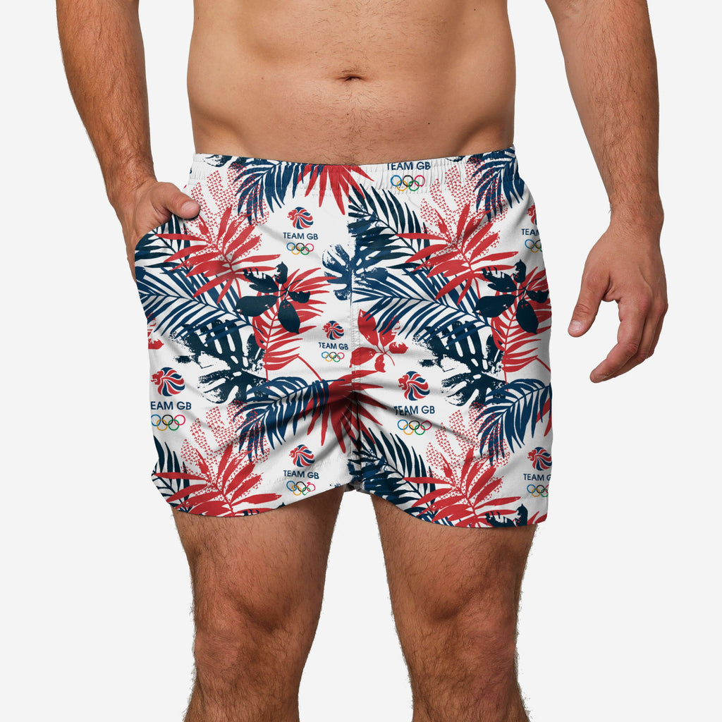 Team GB Floral Boardshorts FOCO S - FOCO.com | UK & IRE
