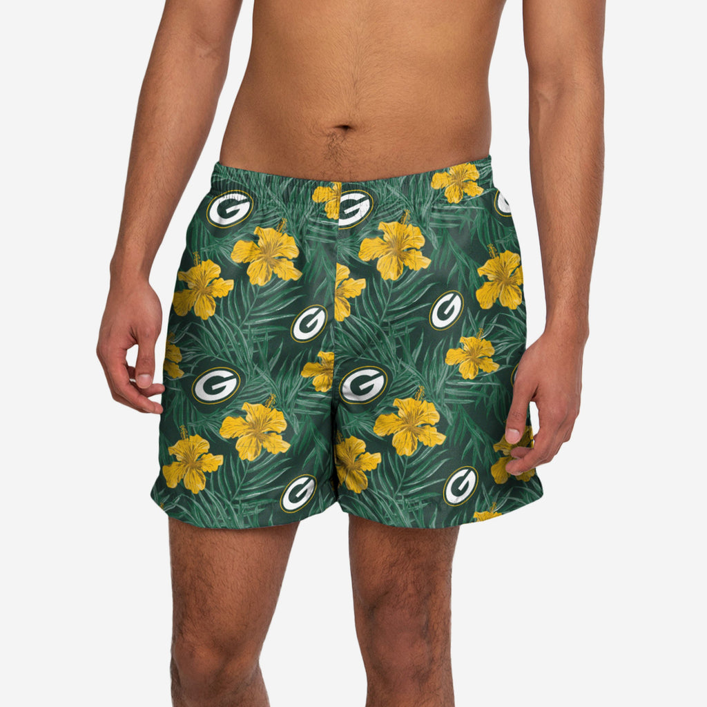 Green Bay Packers Floral Boardshorts FOCO S - FOCO.com | UK & IRE