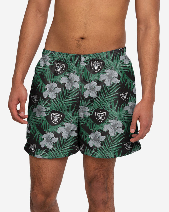 Las Vegas Raiders Floral Boardshorts FOCO S - FOCO.com | UK & IRE