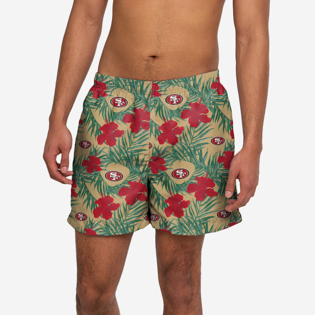 San Francisco 49ers Floral Boardshorts FOCO S - FOCO.com | UK & IRE