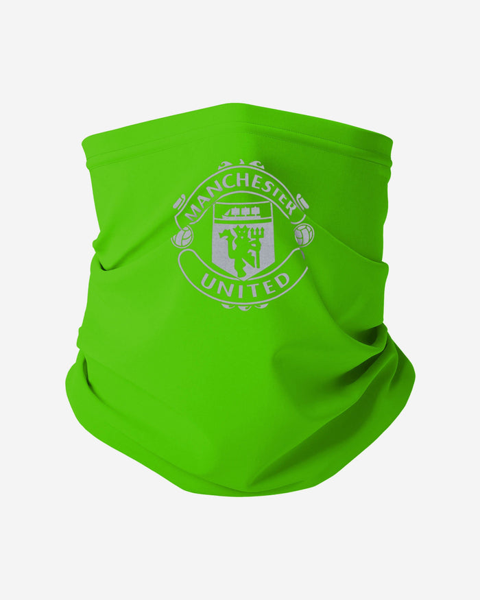 Manchester United FC Green Neon Reflective Snood Scarf FOCO - FOCO.com | UK & IRE