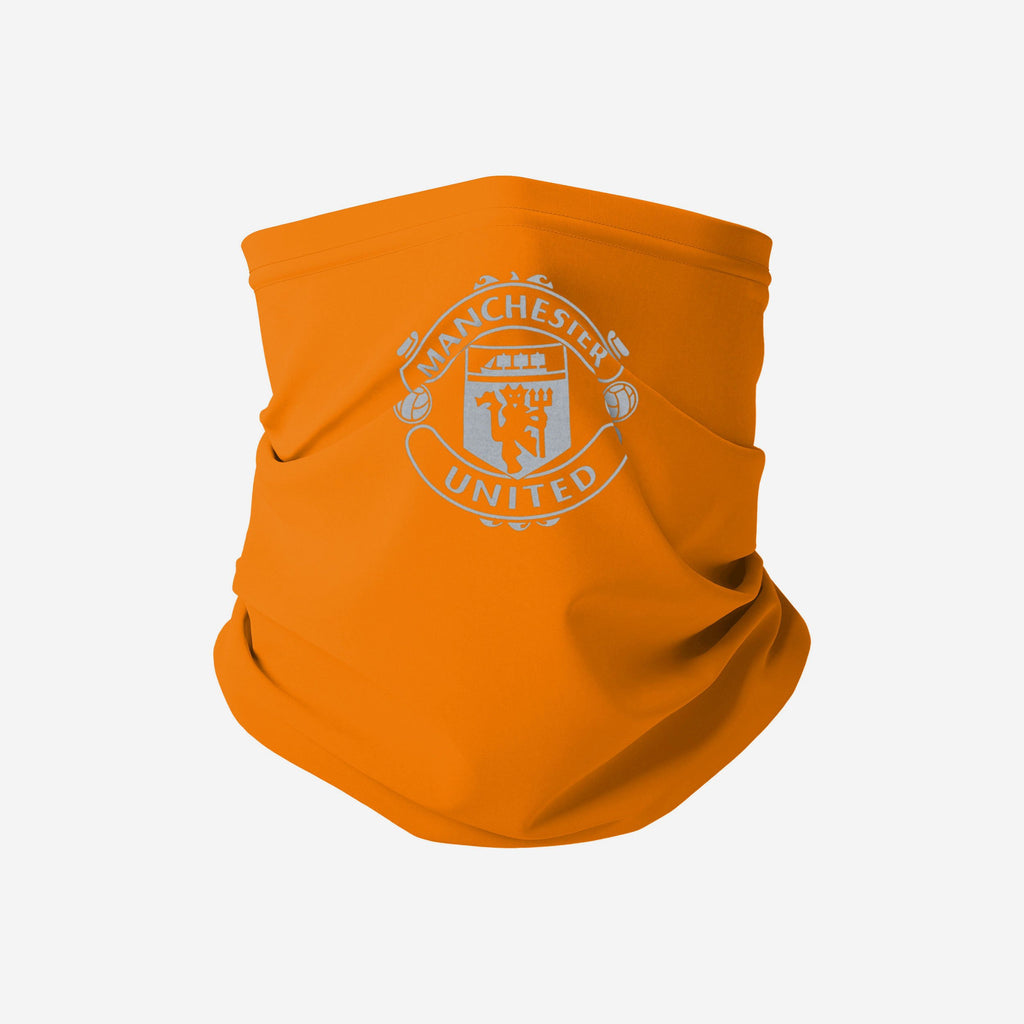 Manchester United FC Orange Neon Reflective Snood Scarf FOCO - FOCO.com | UK & IRE