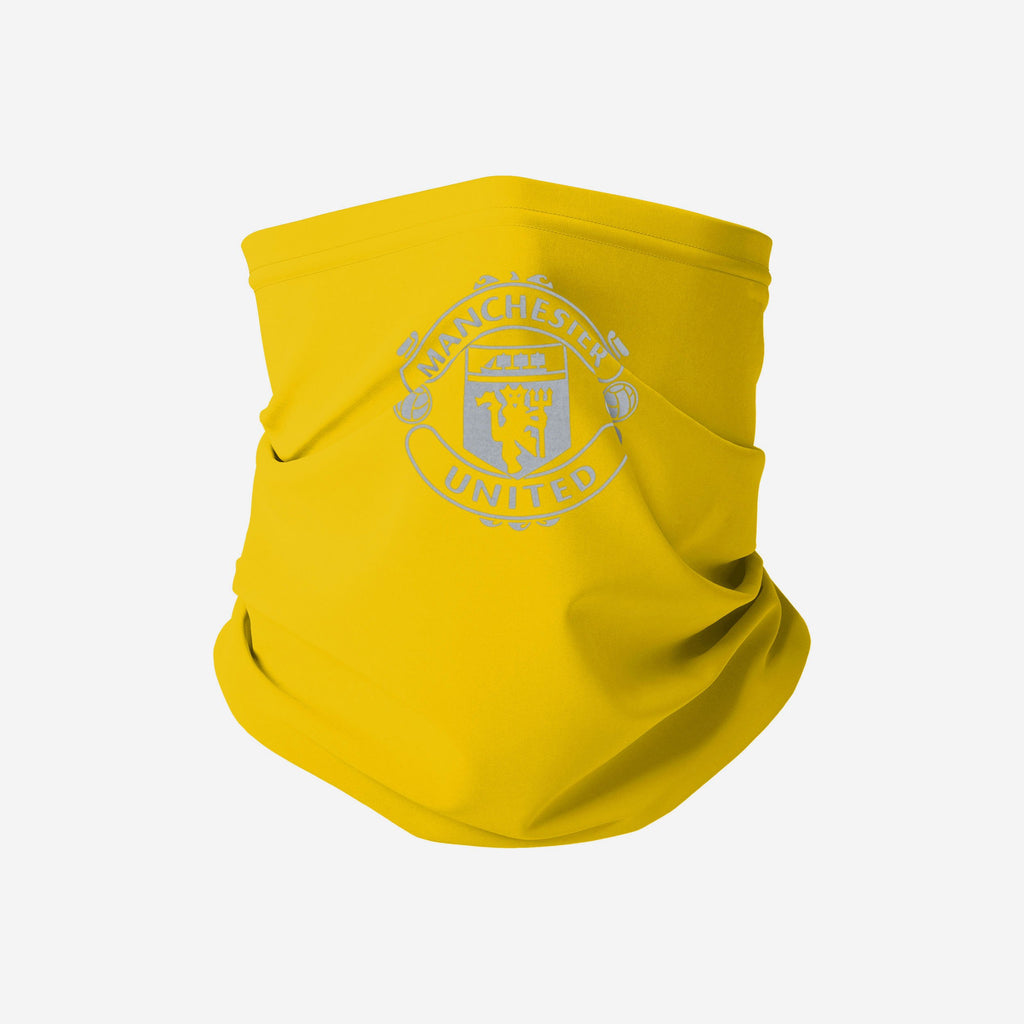 Manchester United FC Yellow Neon Reflective Snood Scarf FOCO - FOCO.com | UK & IRE