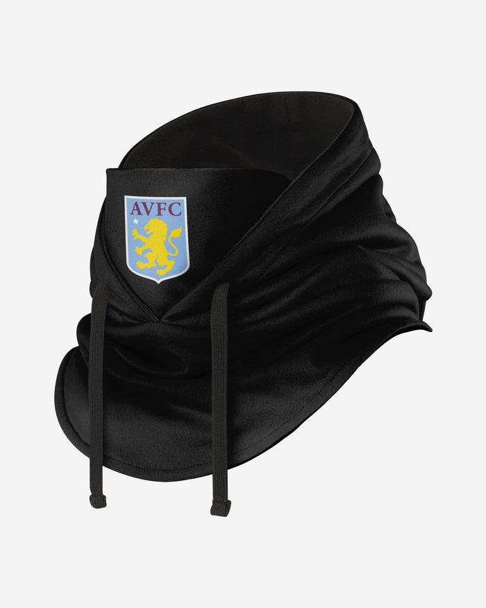 Aston Villa FC Black Drawstring Hooded Snood FOCO - FOCO.com | UK & IRE
