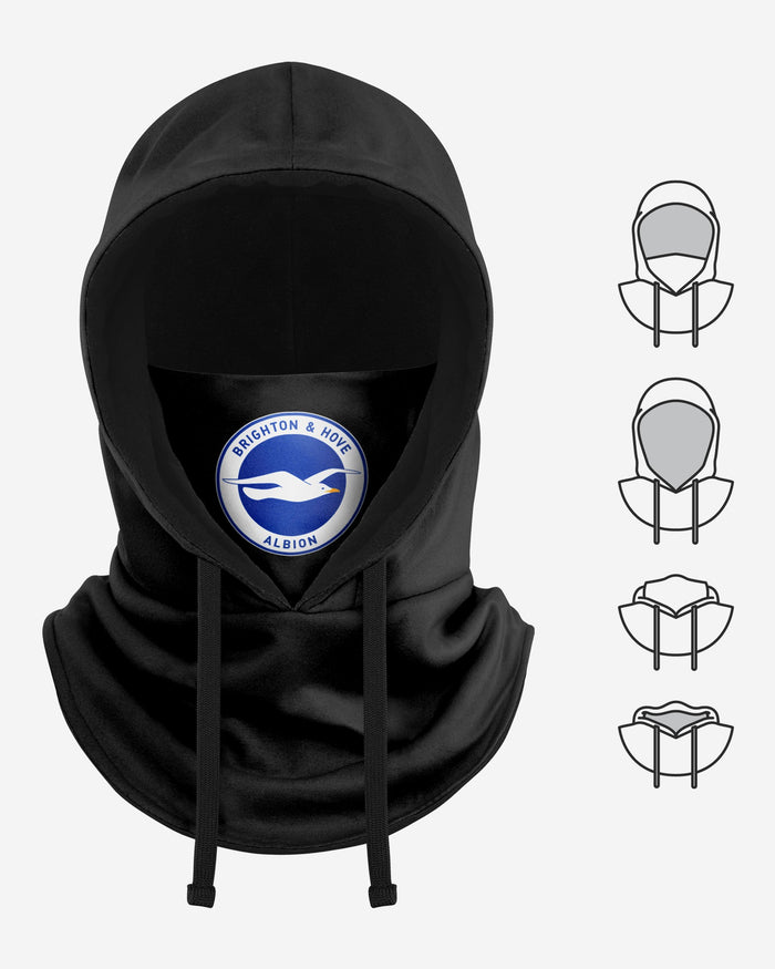 Brighton & Hove Albion FC Black Drawstring Hooded Snood FOCO - FOCO.com | UK & IRE