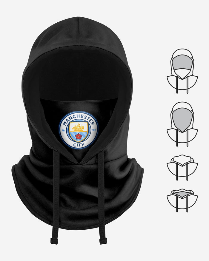 Manchester City FC Black Drawstring Hooded Snood FOCO - FOCO.com | UK & IRE