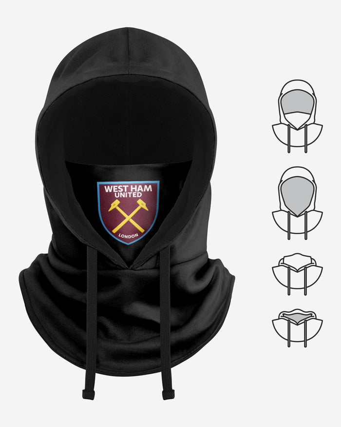 West Ham United FC Black Drawstring Hooded Snood FOCO - FOCO.com | UK & IRE