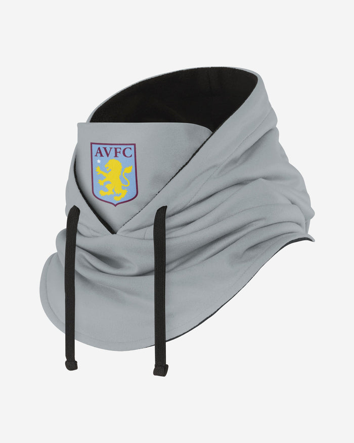 Aston Villa FC Grey Drawstring Hooded Snood FOCO - FOCO.com | UK & IRE