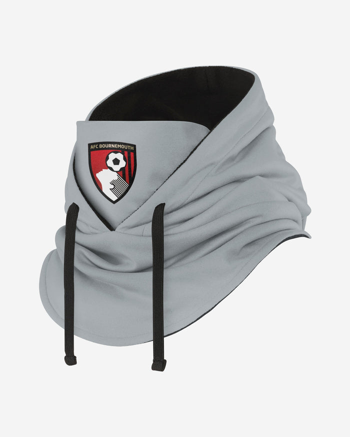 AFC Bournemouth Grey Drawstring Hooded Snood FOCO - FOCO.com | UK & IRE