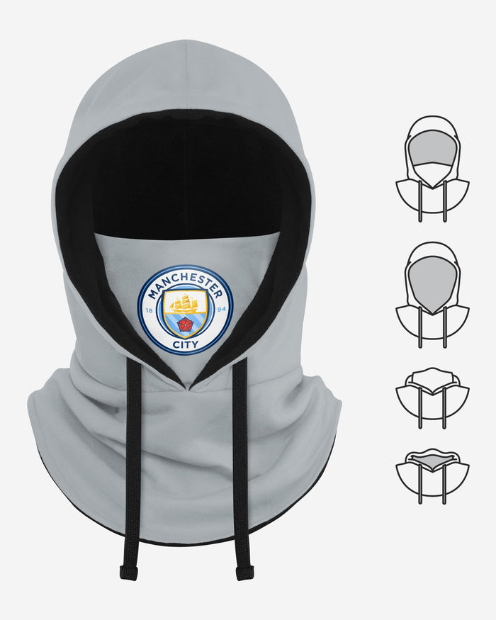 Manchester City FC Grey Drawstring Hooded Snood FOCO - FOCO.com | UK & IRE