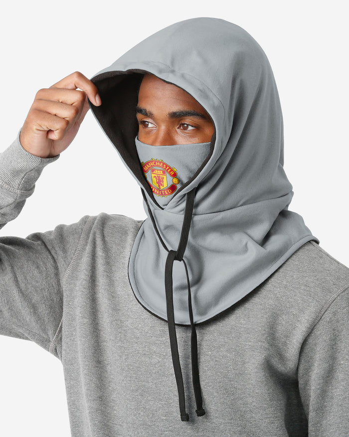 Manchester United FC Grey Drawstring Hooded Snood FOCO - FOCO.com | UK & IRE