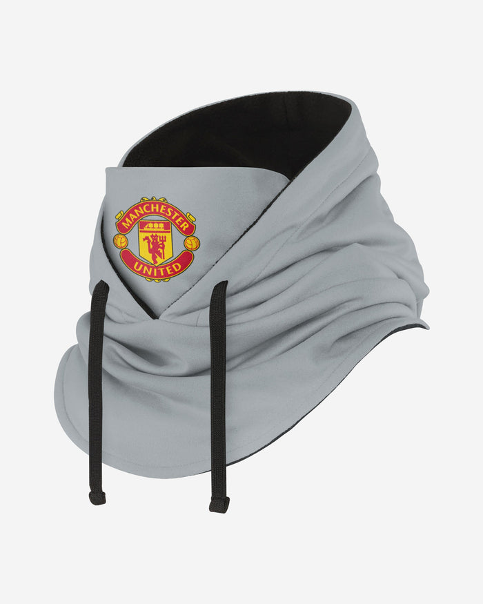 Manchester United FC Grey Drawstring Hooded Snood FOCO - FOCO.com | UK & IRE