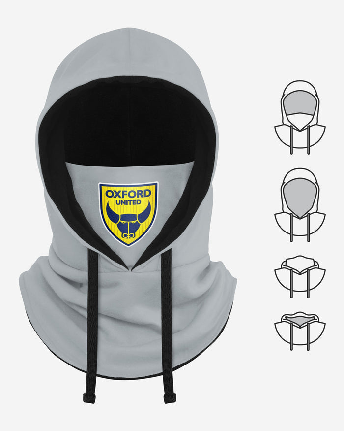 Oxford United FC Grey Drawstring Hooded Snood FOCO - FOCO.com | UK & IRE
