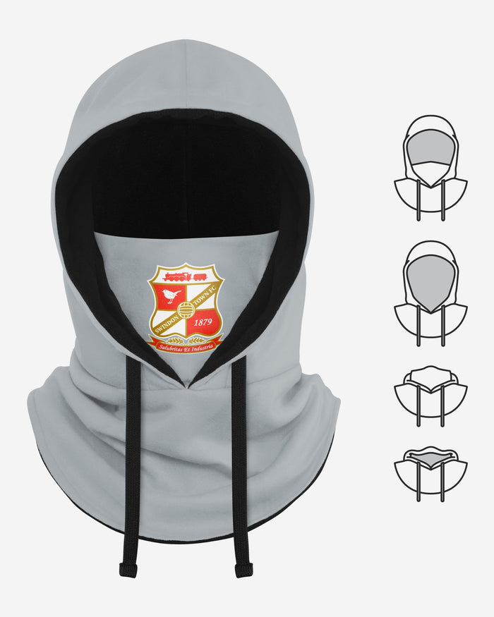 Swindon Town FC Grey Drawstring Hooded Snood FOCO - FOCO.com | UK & IRE