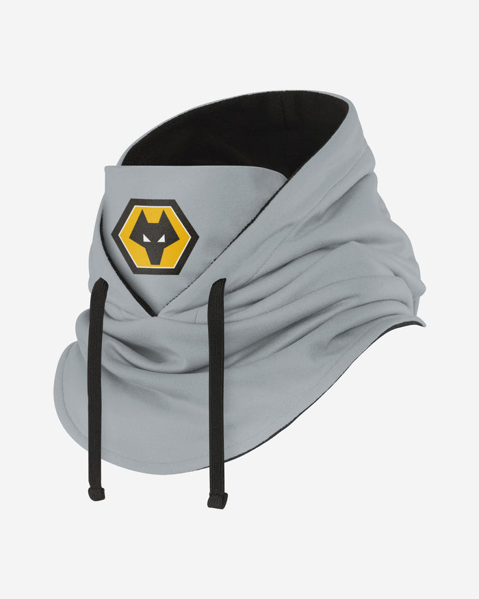 Wolverhampton Wanderers FC Grey Drawstring Hooded Snood FOCO - FOCO.com | UK & IRE