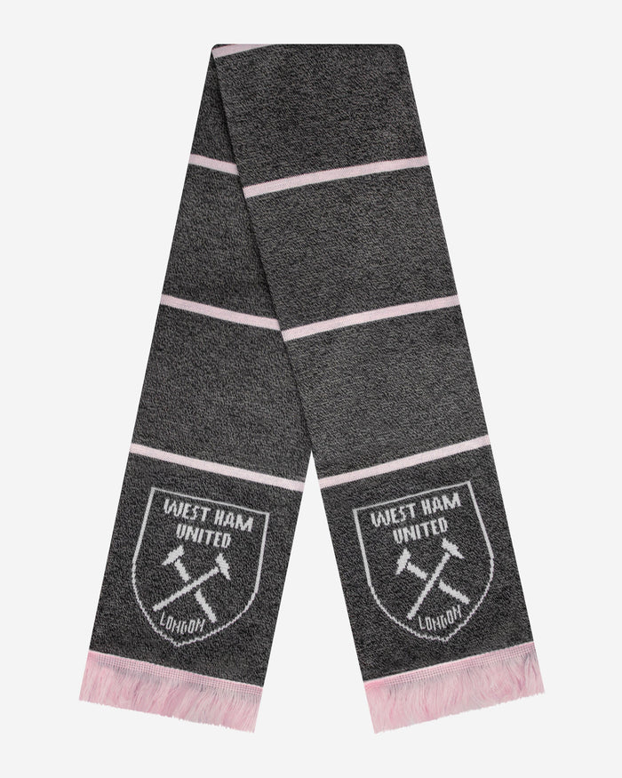 West Ham United FC Grey Marl Pink Scarf FOCO - FOCO.com | UK & IRE