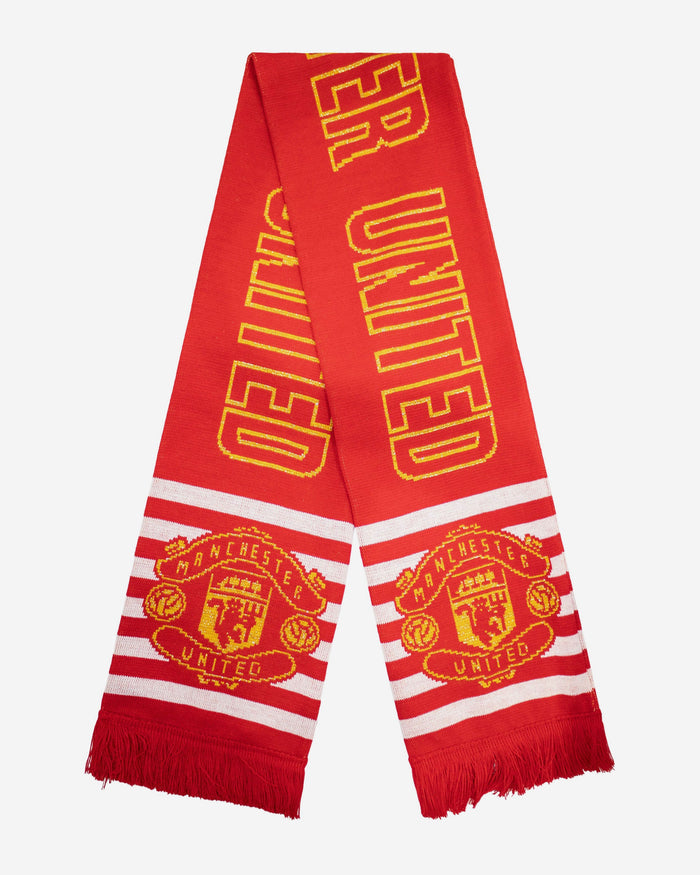 Manchester United FC Metallic Thread Scarf FOCO - FOCO.com | UK & IRE